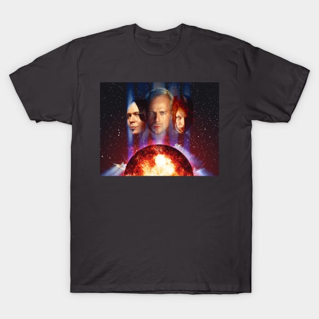 Fifth Element FanArt Design T-Shirt by 3 Guys and a Flick